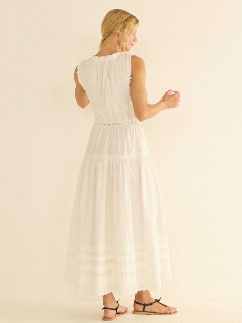 DOEN Hortense Dress in Salt L - Picture 3 of 16